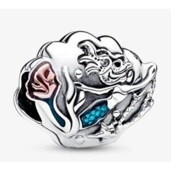 Disney The Little Mermaid Seashell Charm For Pandora Bracelet S925ALE Silver - Picture 2 of 7